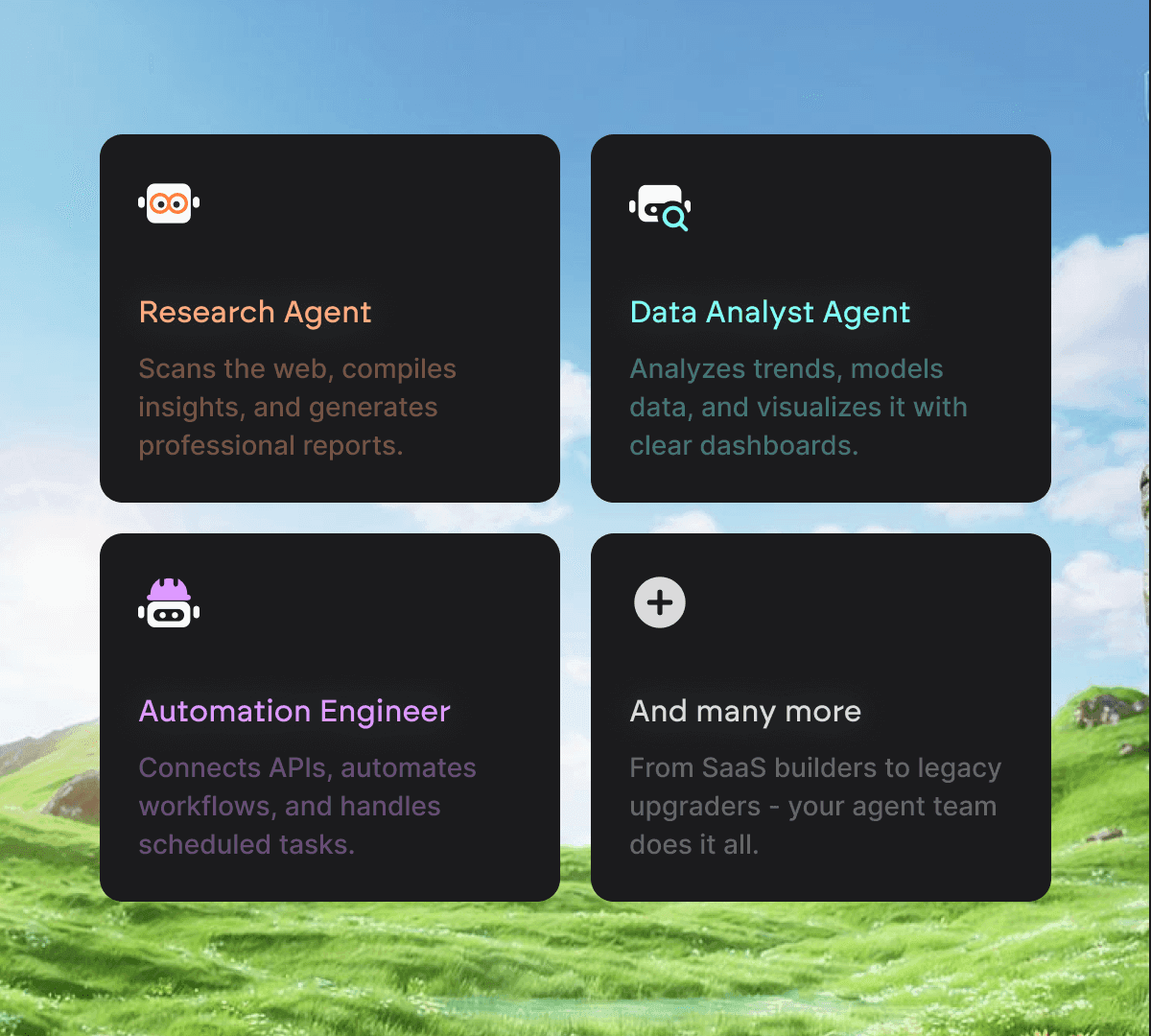 Build custom agents
